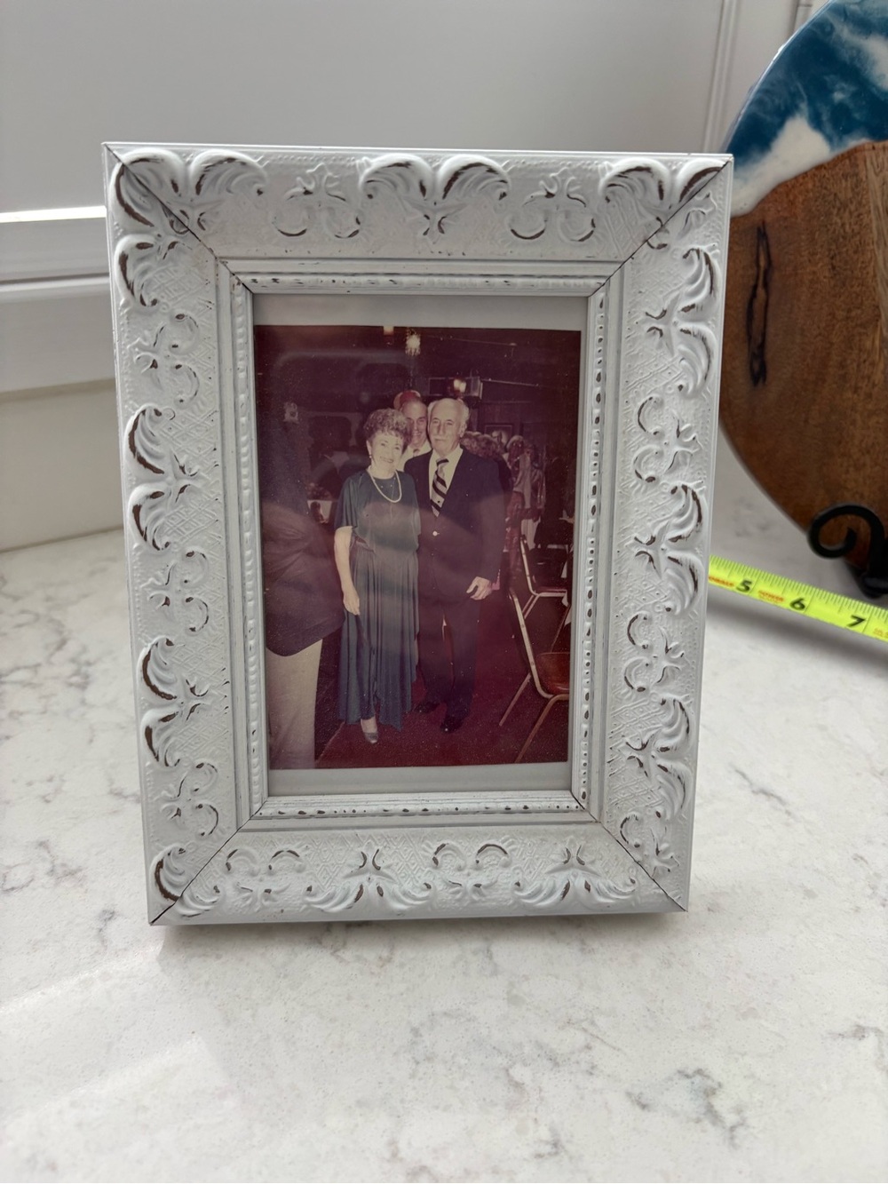 Ornate White Decorative 4 x 6  Photo Frame - Home Accents